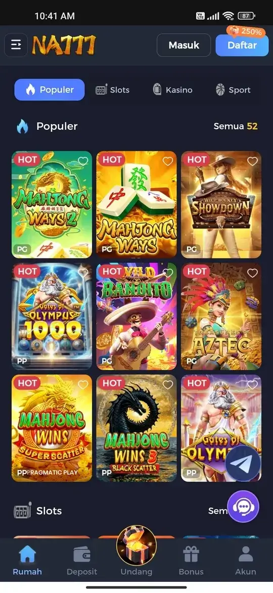 NA777 halaman utama slot populer