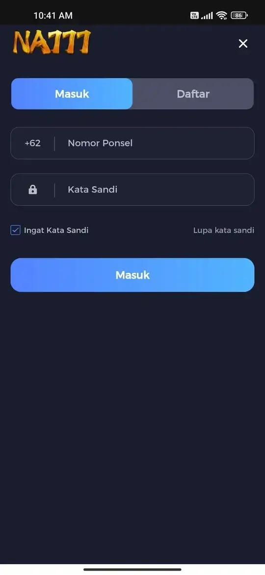 NA777 halaman login